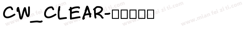 CW_CLEAR字体转换