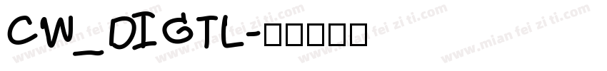 CW_DIGTL字体转换