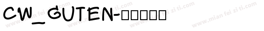 CW_GUTEN字体转换