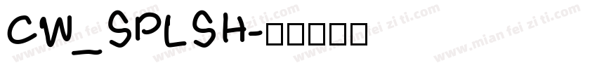 CW_SPLSH字体转换