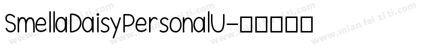 SmellaDaisyPersonalU字体转换