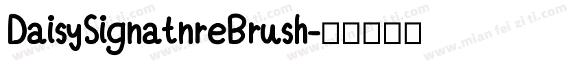 DaisySignatnreBrush字体转换