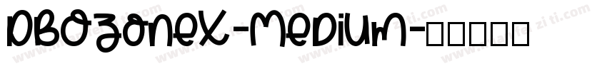 DBOzoneX-Medium字体转换