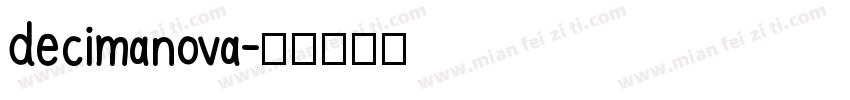 decimanova字体转换
