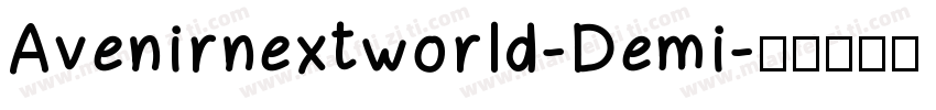 Avenirnextworld-Demi字体转换