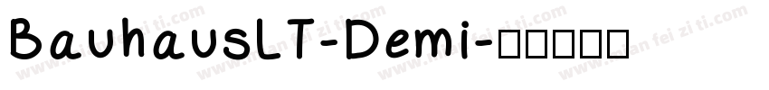 BauhausLT-Demi字体转换