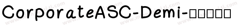 CorporateASC-Demi字体转换