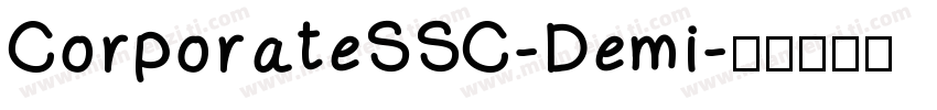 CorporateSSC-Demi字体转换