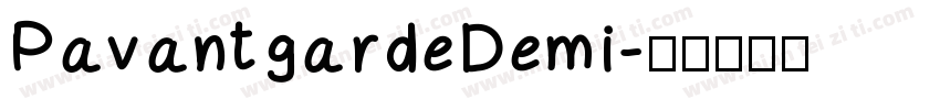 PavantgardeDemi字体转换