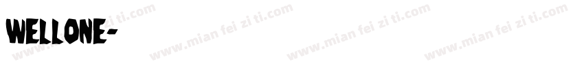 wellone字体转换