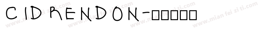 CIDRENDON字体转换