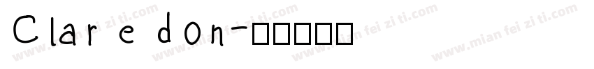 Claredon字体转换