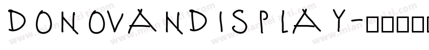 DONOVANDISPLAY字体转换