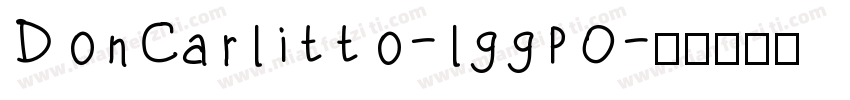 DonCarlitto-lggp0字体转换