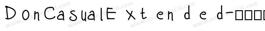 DonCasualExtended字体转换