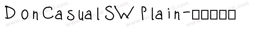DonCasualSWPlain字体转换
