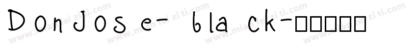 DonJose-black字体转换