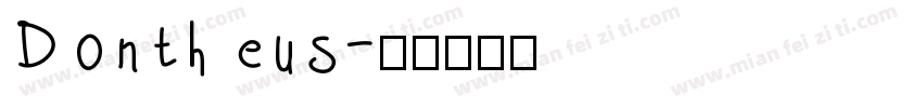 Dontheus字体转换