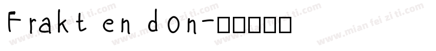 Fraktendon字体转换