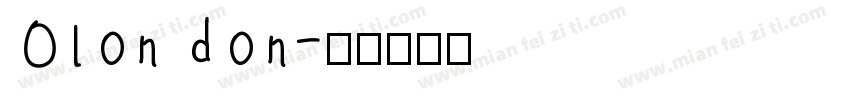 Olondon字体转换