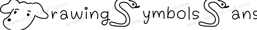DrawingSymbolsSans字体转换