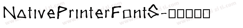 NativePrinterFontS字体转换