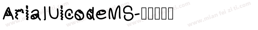 AriaIUicodeMS字体转换