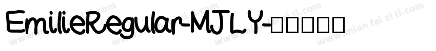 EmilieRegular-MJLY字体转换