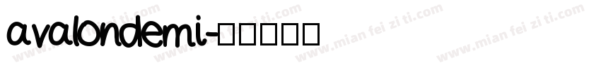 avalondemi字体转换