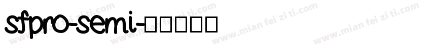 sfpro-semi字体转换