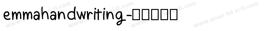 emmahandwriting字体转换