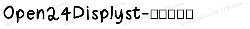 Open24Displyst字体转换