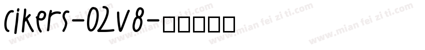 cikers-02v8字体转换