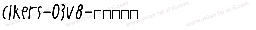cikers-03v8字体转换