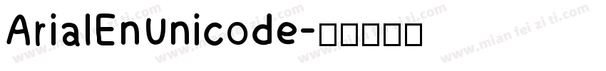 ArialEnUnicode字体转换