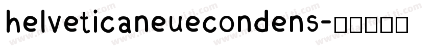 helveticaneuecondens字体转换