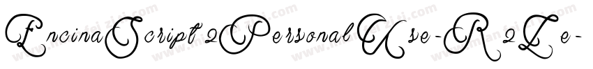 EncinaScript2PersonalUse-R2Le字体转换