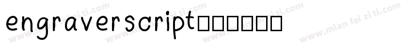 engraverscript字体转换
