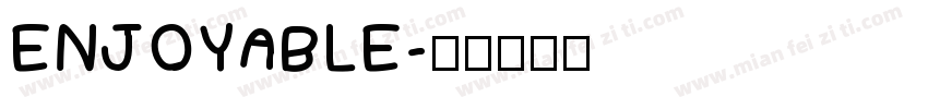 ENJOYABLE字体转换