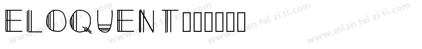 ELOQUENT字体转换