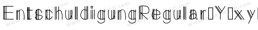EntschuldigungRegular-Y5xy字体转换