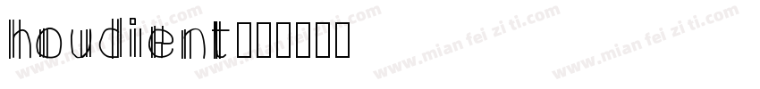 houdient字体转换