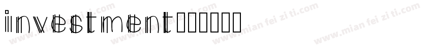 investment字体转换