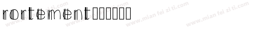 rortement字体转换