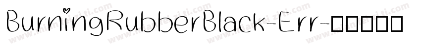 BurningRubberBlack-Err字体转换