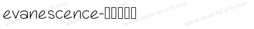 evanescence字体转换