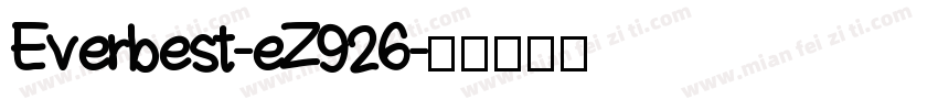 Everbest-eZ926字体转换