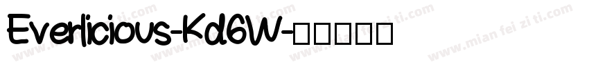 Everlicious-Kd6W字体转换