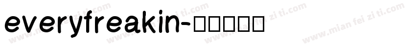 everyfreakin字体转换