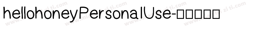 hellohoneyPersonaIUse字体转换
